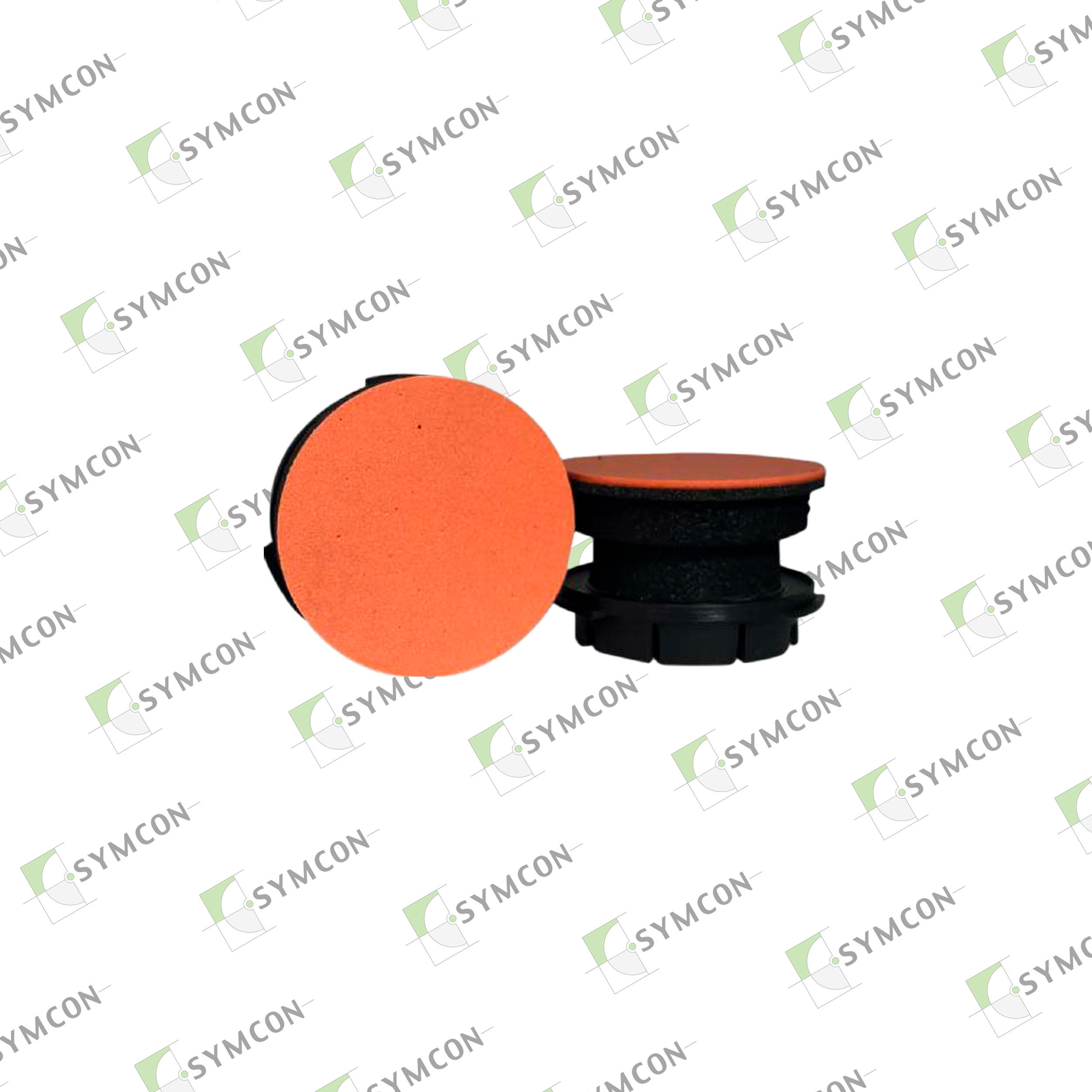 #50 Polishing Tool, Black Base, Orange Pad for Coburn