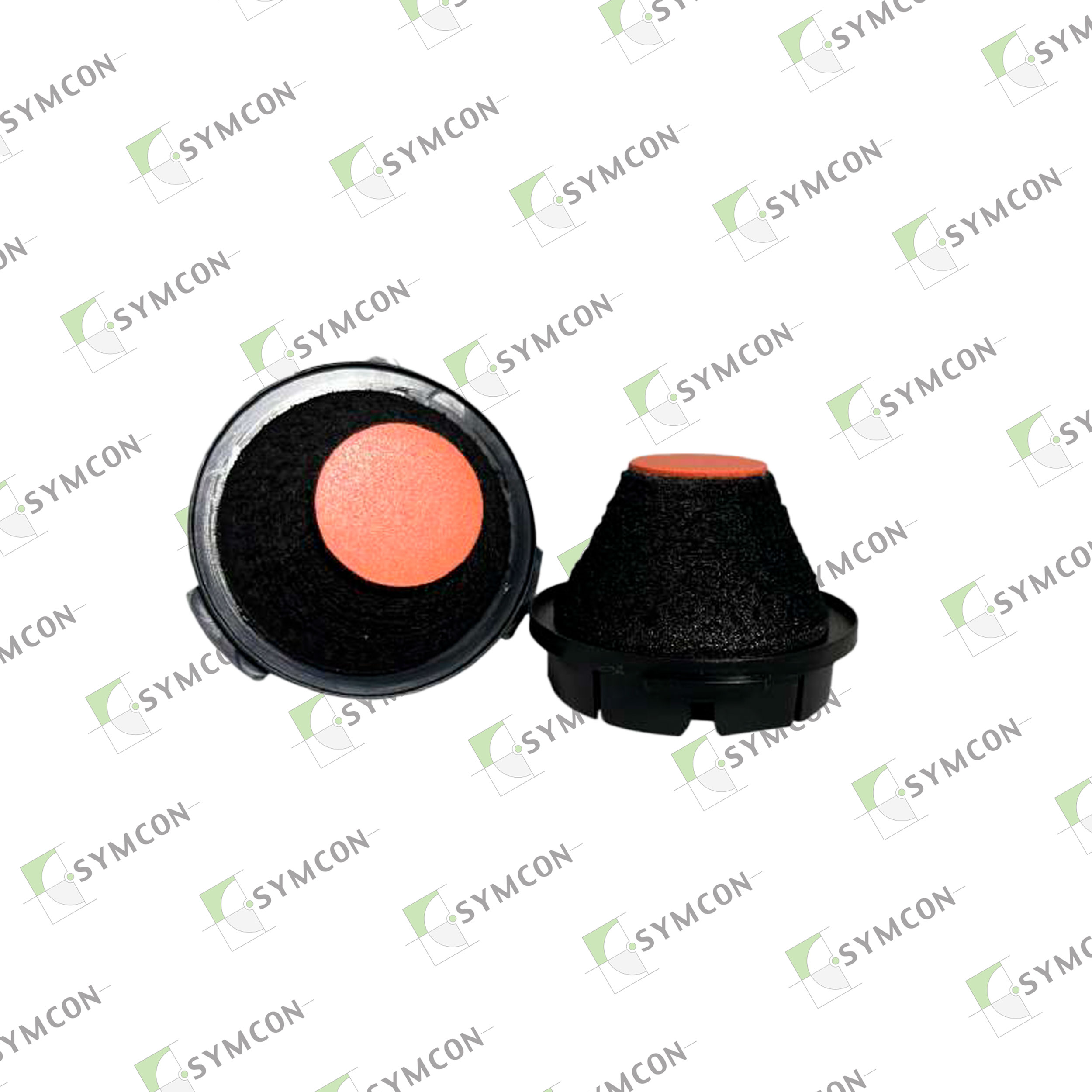 #20 Polishing Tool, Black Base, Orange Pad for Coburn