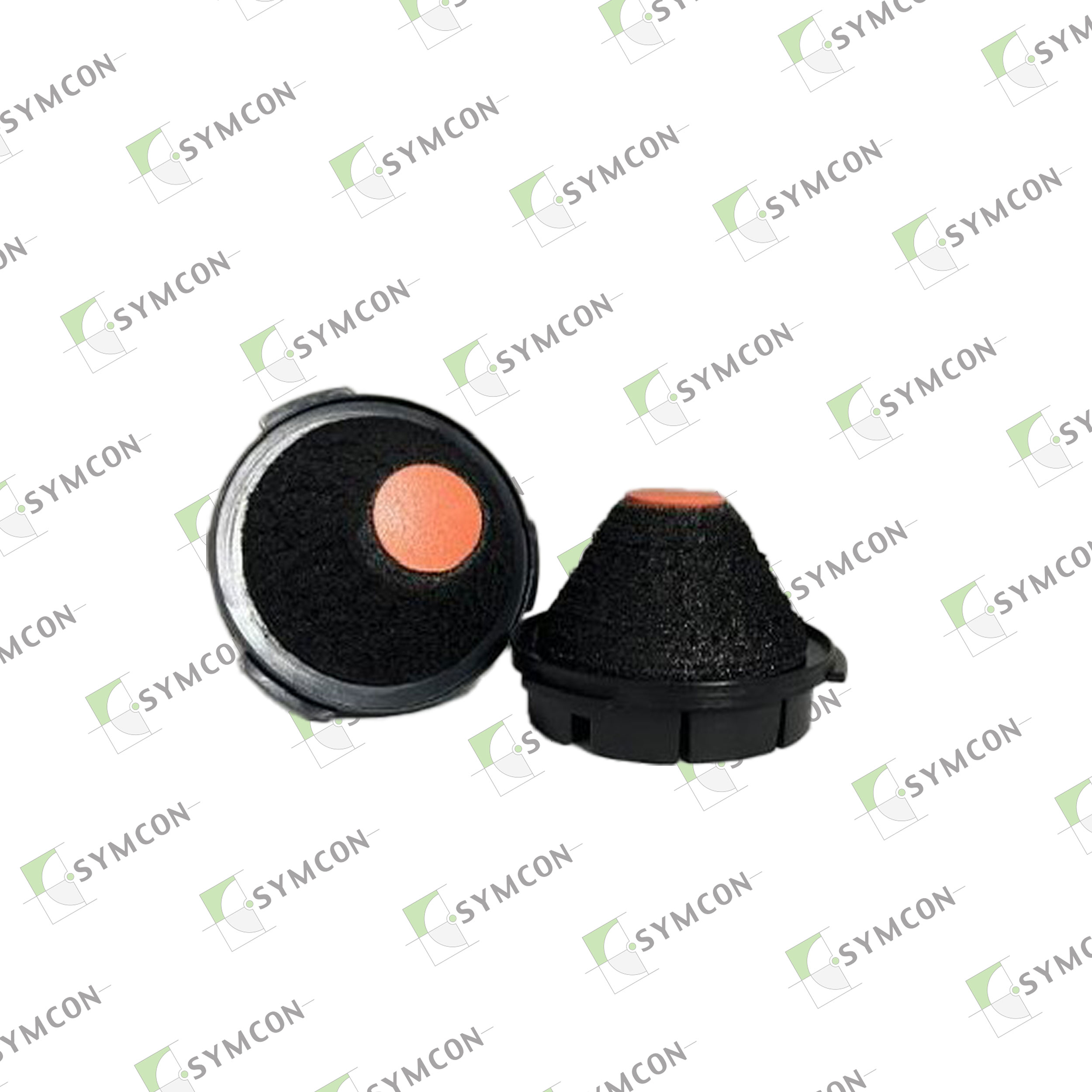 #15 Coburn Polishing Tool Black Base Orange Pad