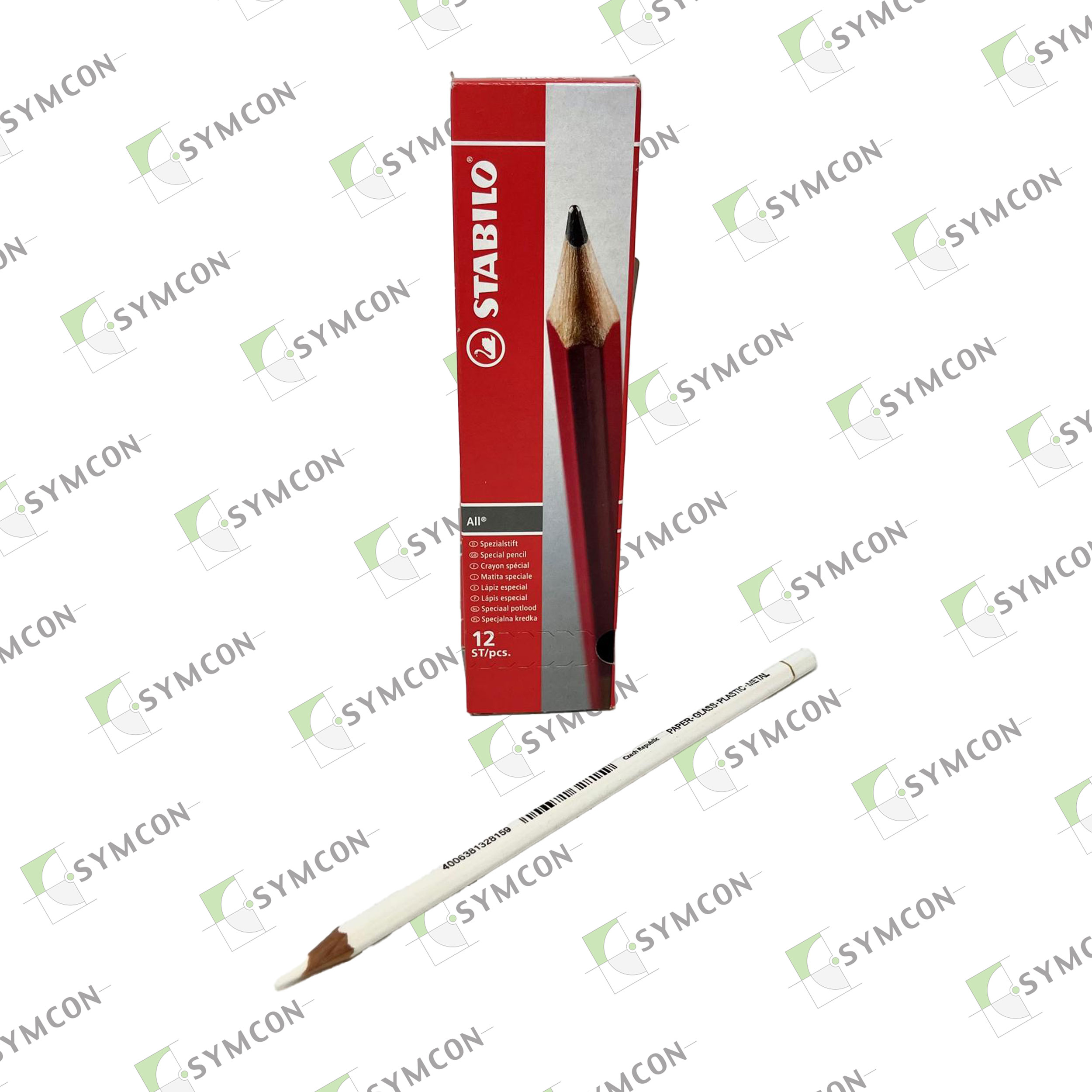 Lens Marking Pencil White